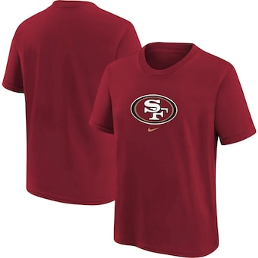 Youth Nike Scarlet San Francisco 49ers Logo Wordmark - T-Shirt