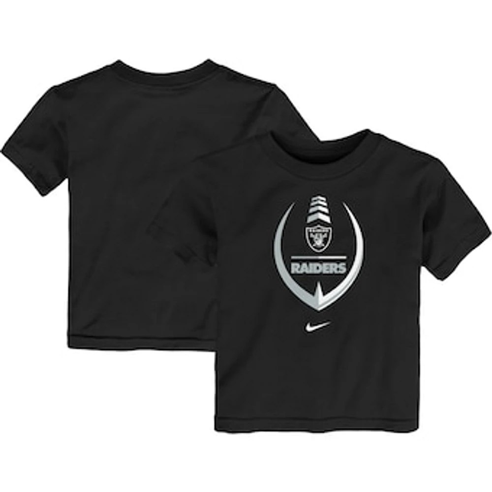 Toddler Nike Black Las Vegas Raiders Icon Wordmark - T-Shirt