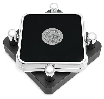 UAH Chargers Silver 2-Piece Square Coaster Set