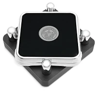 UAH Chargers Silver 2-Piece Square Coaster Set