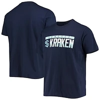 Men's Levelwear Navy Seattle Kraken Richmond Wordmark T-Shirt