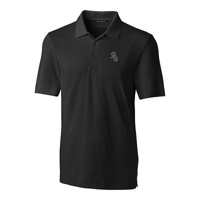 Men's Cutter & Buck Black Chicago White Sox Big & Tall Forge Stretch Polo
