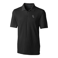 Men's Cutter & Buck Black Chicago White Sox Big & Tall Forge Stretch Polo