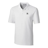 Men's Cutter & Buck White New York Yankees Big & Tall Forge Stretch Polo