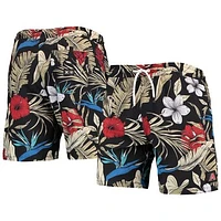 Men's Hurley x '47 Black Arizona Diamondbacks Cannonball Tropics Swim Shorts