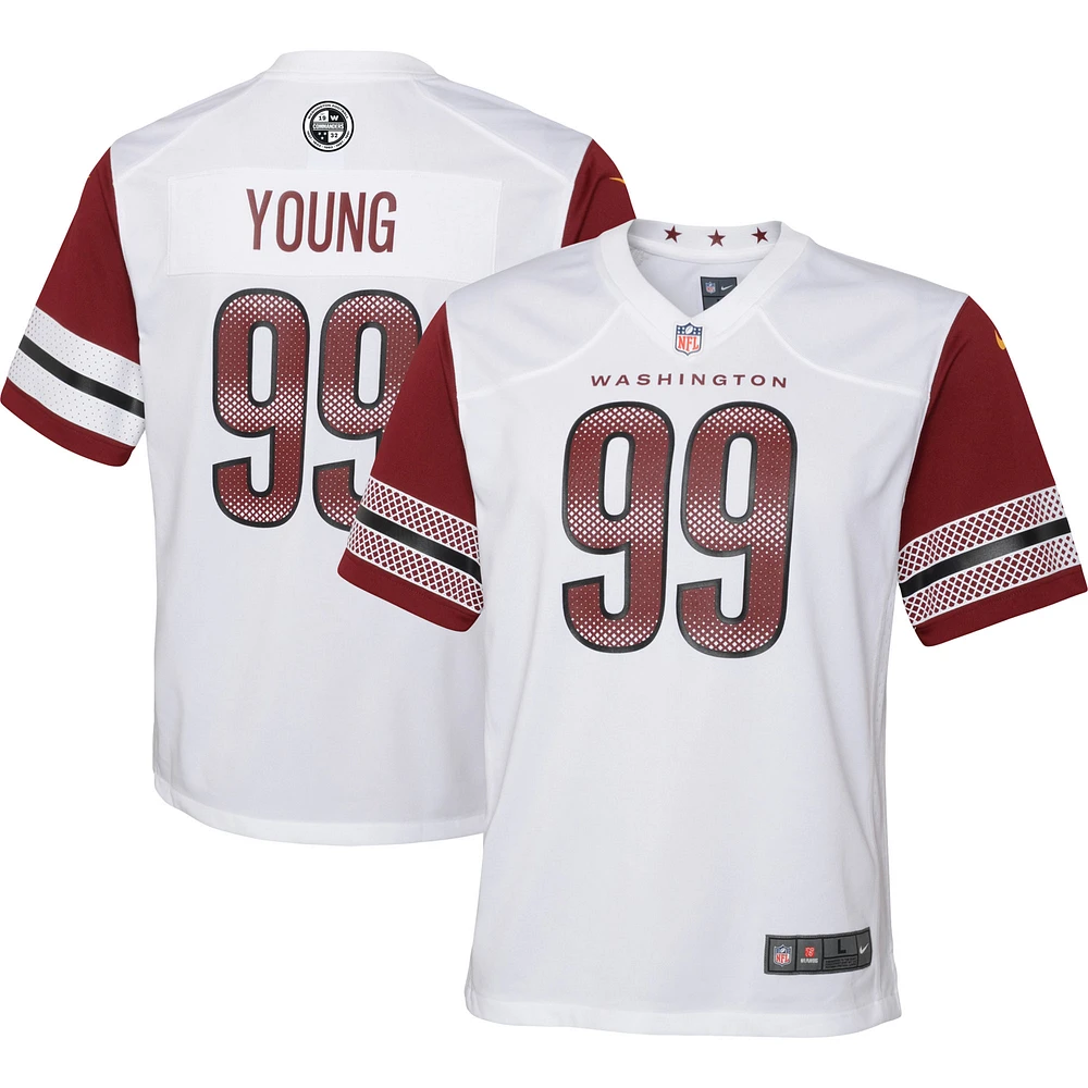 Youth Nike Chase Young White Washington Commanders Game - Jersey