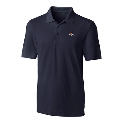 Men's Cutter & Buck Navy Denver Broncos Big & Tall Forge Stretch Polo