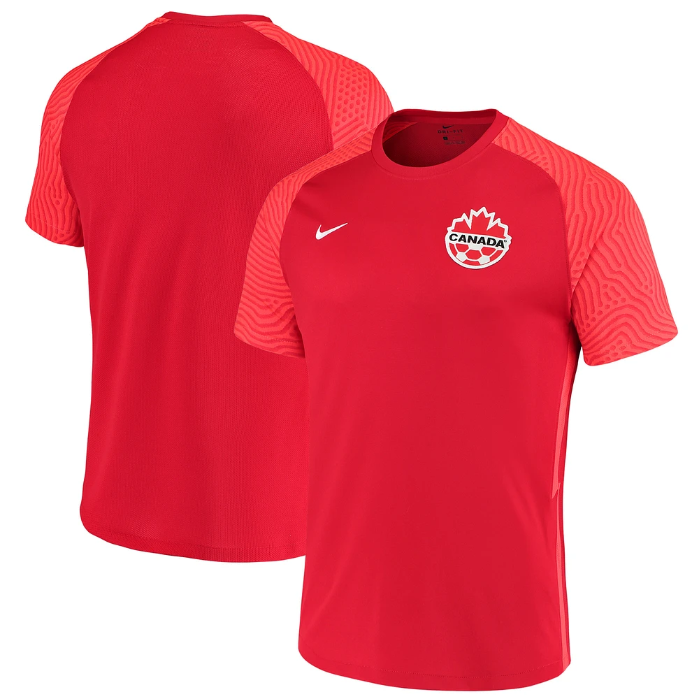 Men's Nike Red Canada Soccer 2021/22 Home - Replica Blank Jersey