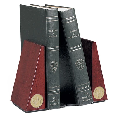 Gold Oakland Golden Grizzlies Rosewood Bookends