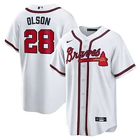 Men's Nike Matt Olson White Atlanta Braves Home Replica Player Jersey