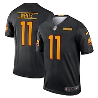 Men's Nike Carson Wentz Black Washington Commanders Alternate Legend Player Performance Top