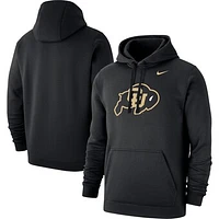 Men's Nike Black Colorado Buffaloes Logo Club Pullover Hoodie