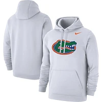 Men's Nike White Florida Gators Logo Club Pullover Hoodie