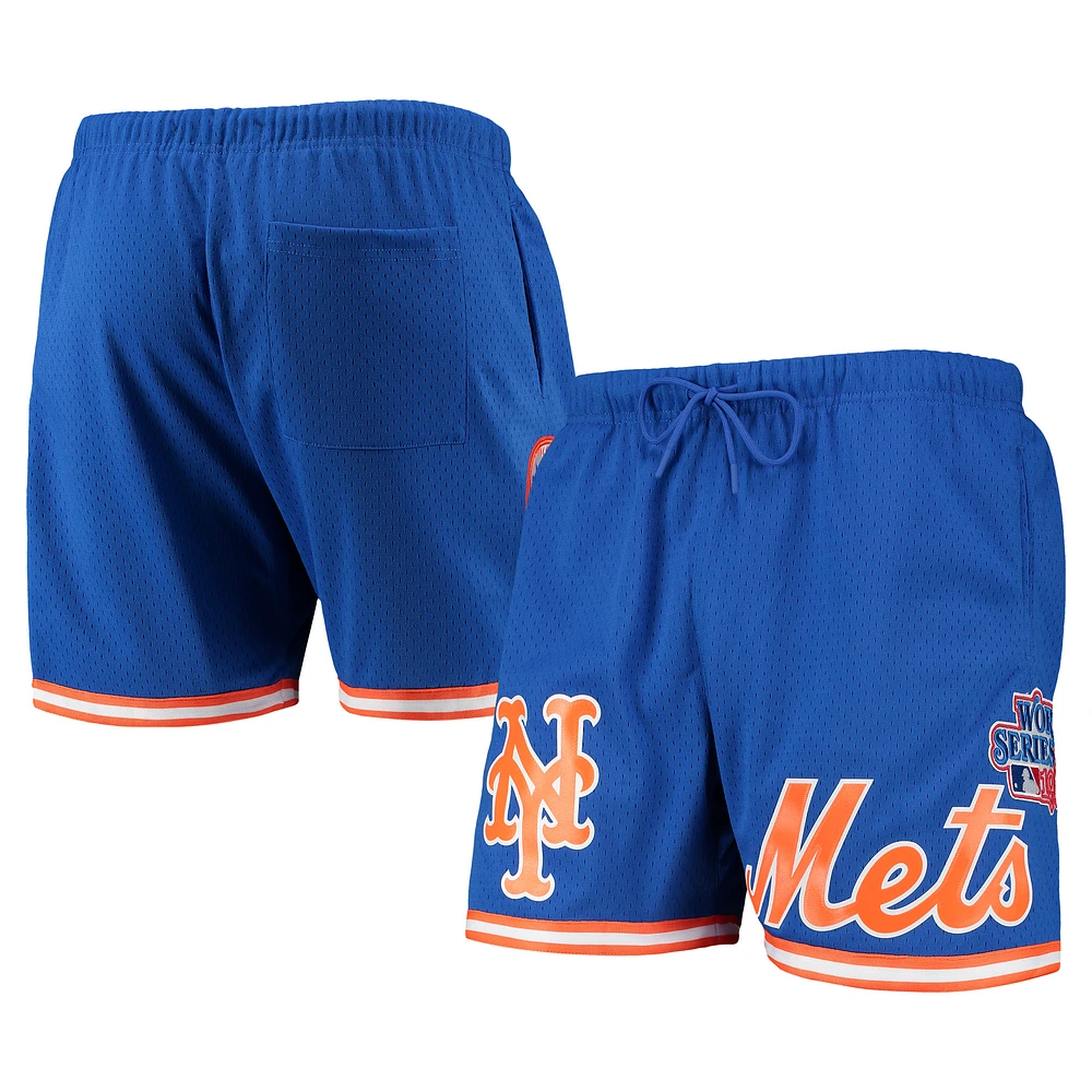 Men's Pro Standard Royal New York Mets 1986 World Series Mesh Shorts