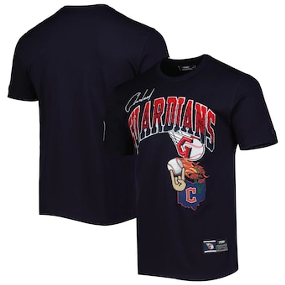 Men's Pro Standard Navy Cleveland Guardians Hometown T-Shirt