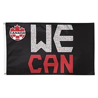 WinCraft Canada Soccer - We Can 3' x 5' One-Sided Deluxe Flag