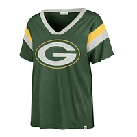 Women's '47 Green Green Bay Packers Phoenix V-Neck T-Shirt