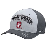 Women's Nike Gray Stanford Cardinal 2022 NCAA Women's Basketball Tournament March Madness Final Four Regional Champions Locker Room Classic 99 Adjustable Hat