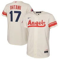 Toddler Nike Shohei Ohtani Cream Los Angeles Angels City Connect Replica Player Jersey