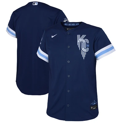 Toddler Nike Navy Kansas City Royals Connect Replica Jersey