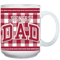 Oklahoma Sooners 15oz. Buffalo Plaid Father's Day Mug