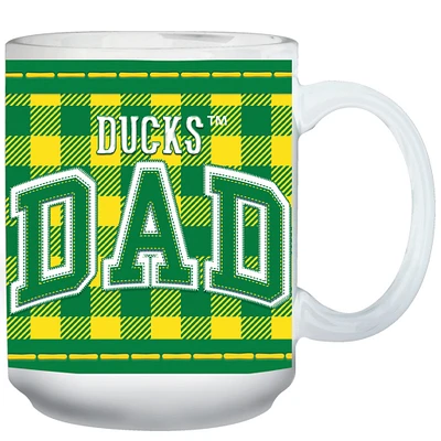 Oregon Ducks 15oz. Buffalo Plaid Father's Day Mug