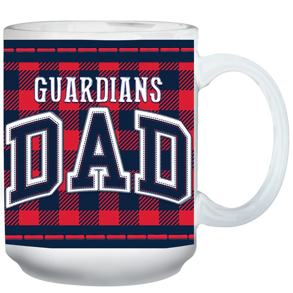 Cleveland Guardians 15oz. Buffalo Plaid Father's Day Mug