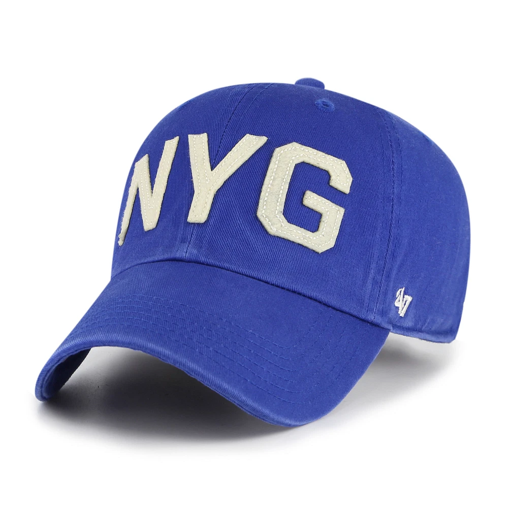 Women's '47 Royal New York Giants Finley Clean Up Adjustable Hat