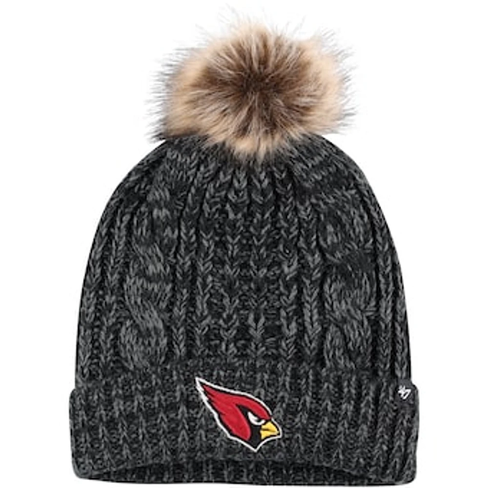 Women's '47 Black Arizona Cardinals Meeko Cuffed Knit Hat