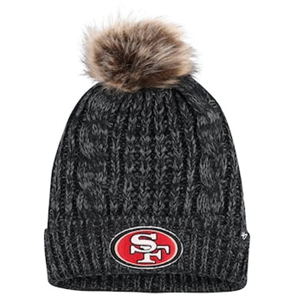 Women's '47 Black San Francisco 49ers Meeko Cuffed Knit Hat