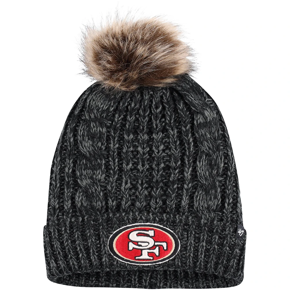 Women's '47 Black San Francisco 49ers Meeko Cuffed Knit Hat