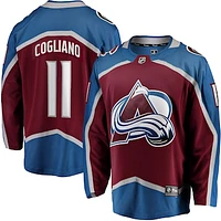 Men's Fanatics Andrew Cogliano Burgundy Colorado Avalanche Home Breakaway Jersey