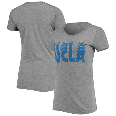 Women's Homefield Heather Gray UCLA Bruins Vintage Wordmark Tri-Blend T-Shirt