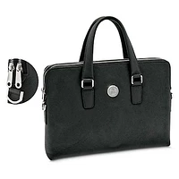 Women's Black Binghamton Bearcats Leather Briefcase