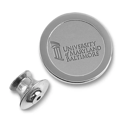 Men's University of Maryland Baltimore Silver Lapel Pin