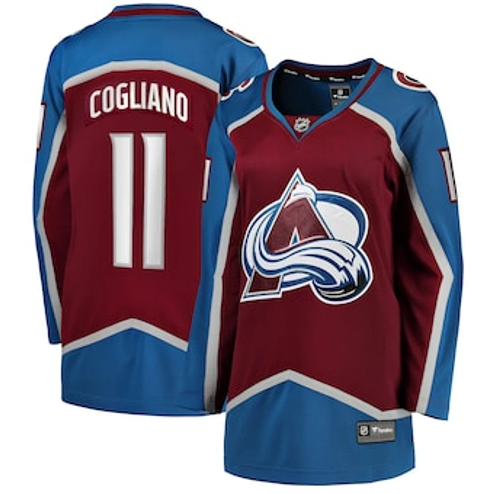 Women's Fanatics Andrew Cogliano Burgundy Colorado Avalanche Home Breakaway Player Jersey