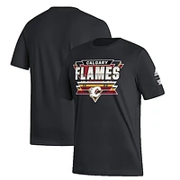 Men's adidas Black Calgary Flames Reverse Retro 2.0 - T-Shirt