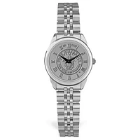 Women's Silver Pace University Setters Medallion Rolled Link Bracelet Wristwatch