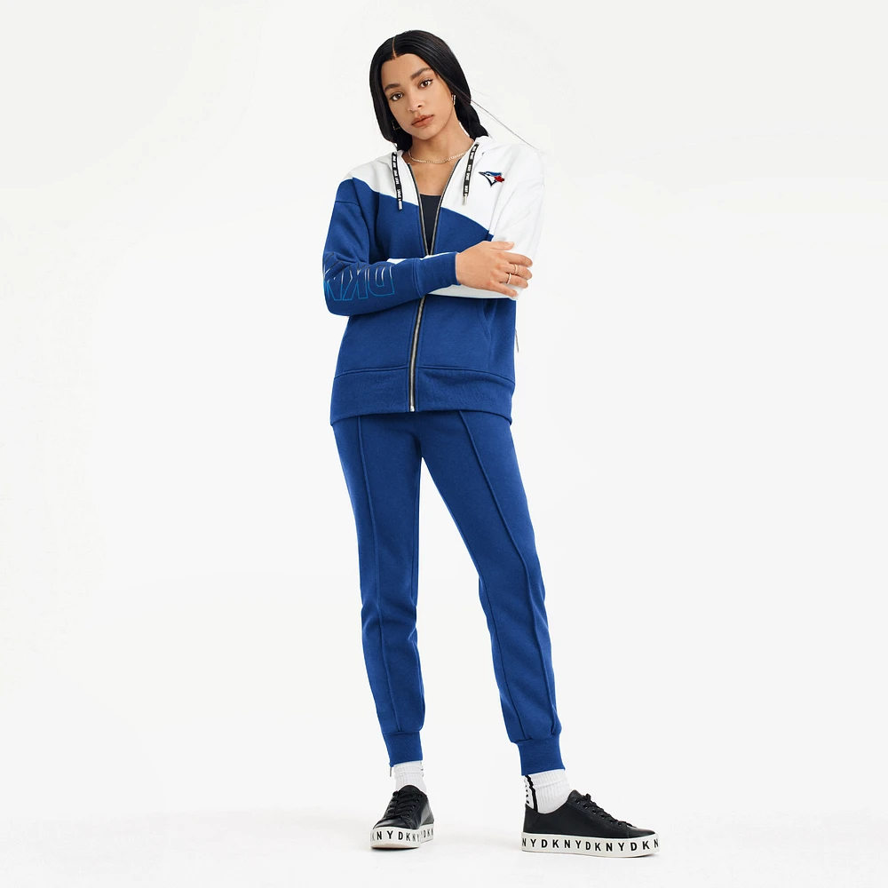 Women's DKNY Sport Blue Toronto Blue Jays Gina Full-Zip - Hoodie