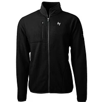 Men's Cutter & Buck Black Air Force Falcons Team Logo Cascade Eco Sherpa Fleece Full-Zip Jacket