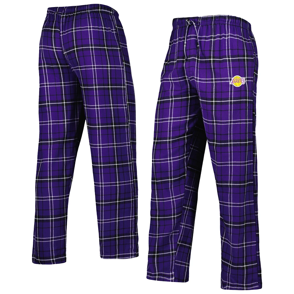 Men's Concepts Sport Purple/Black Los Angeles Lakers Ultimate Plaid Flannel Pajama Pants