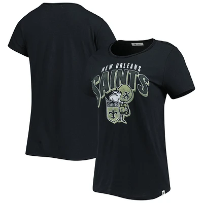 Women's '47 Black New Orleans Saints Treasure Frankie T-Shirt