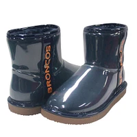 Women's Cuce Navy Denver Broncos Water Resistant Faux Shearling Boots