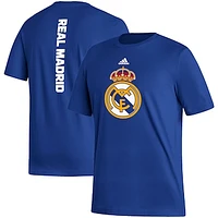 Men's adidas Blue Real Madrid Vertical Back T-Shirt