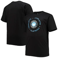 Men's Black Charlotte FC Big & Tall Combo T-Shirt