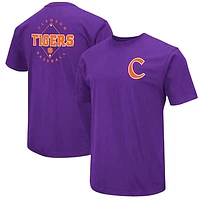 Men's Colosseum Purple Clemson Tigers Baseball On-Deck 2-Hit T-Shirt