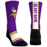 Youth Rock Em Socks Minnesota Vikings Custom Jersey Crew Socks