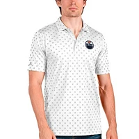 Men's Antigua Edmonton Oilers Spark Polo