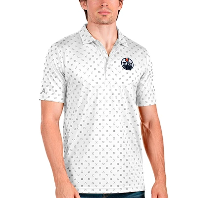 Men's Antigua Edmonton Oilers Spark Polo