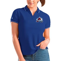 Women's Antigua Royal Colorado Avalanche Affluent Polo